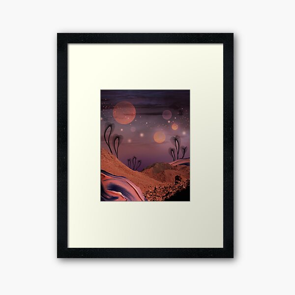 Elsewhere - surreal landscape Framed Art Print
