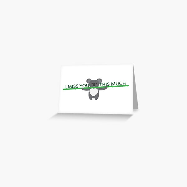Item preview, I miss you this much - cute Koala bear and text designed and sold by sigdesign.