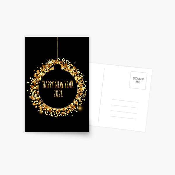 Item preview, Happy new year 2021 greeting card designed and sold by YuliaLark.