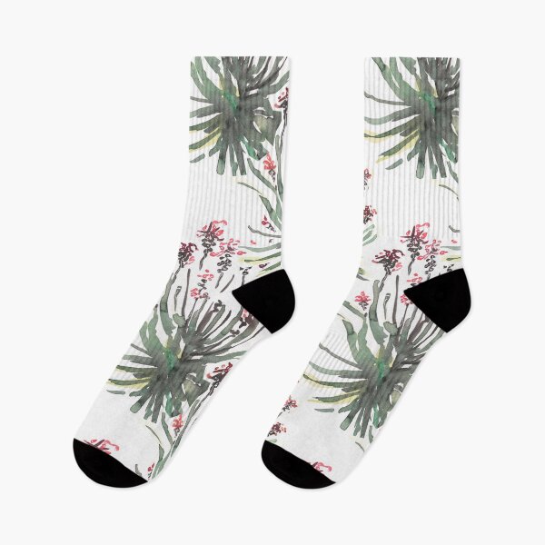 Item preview, Blooming aloe vera watercolor pattern design designed and sold by EarthyPlanty.