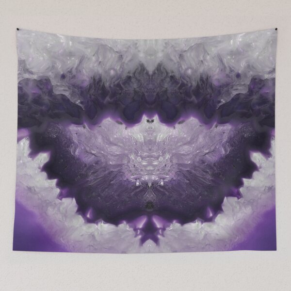 Item preview, Amethyst Geode Tie Dye//Impression of a Bat designed and sold by Aishwarya  Singh.