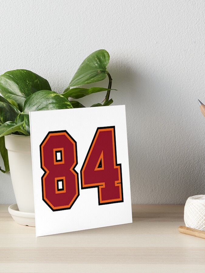 Eighty-Four Jersey Number Sports 84 Sticker for Sale by HelloFromAja