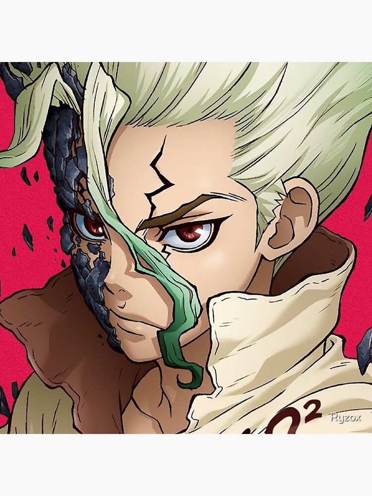 Senku Profile Dr Stone Art Board Print By Ryzox Redbubble