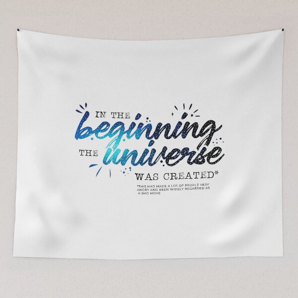 Item preview, The Restaurant at the End of the Universe from the The Hitchhiker's Guide to the Galaxy - Blue designed and sold by aperte.