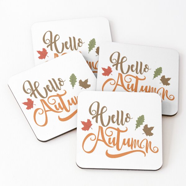 Item preview, hello autumn, Autumn Handwriting Computer file, Romantic handwriting, hello Autumn Art Word designed and sold by Halalolo.