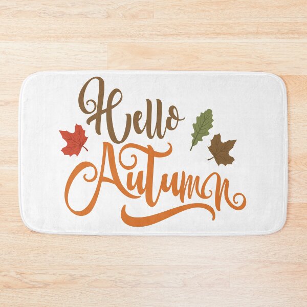 Item preview, hello autumn, Autumn Handwriting Computer file, Romantic handwriting, hello Autumn Art Word designed and sold by Halalolo.