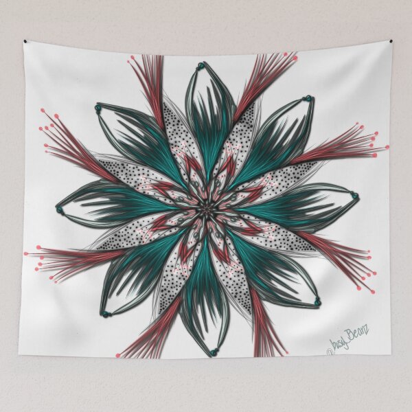 Item preview, Vibrant Orange flower  designed and sold by busyBeanz.