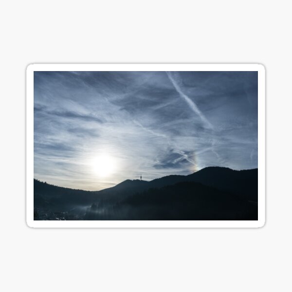 Item preview, Silver Mist and Rainbow Sundog - A Beautiful Mountain View designed and sold by Georgia Mizuleva.