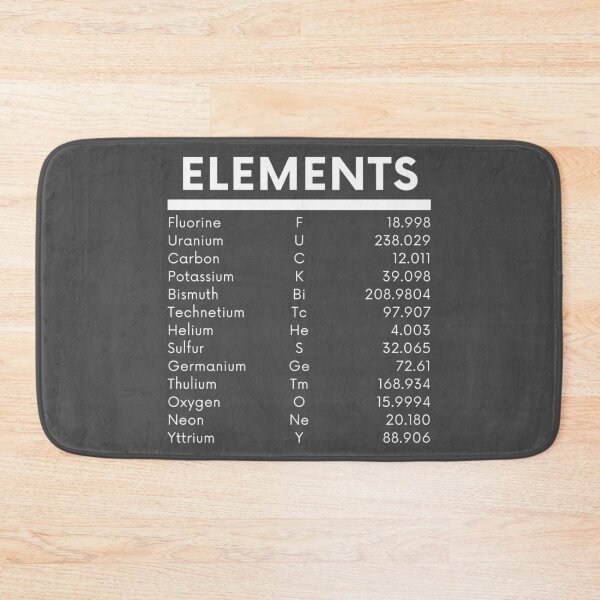 Item preview, Elements - Fluorine Uranium Carbon Potassium Bismuth Technetium Helium Sulfur Germanium Thulium Oxygen Neon Yttrium designed and sold by sam1special.