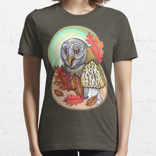 autumn barn owl, with morel Essential T-Shirt
