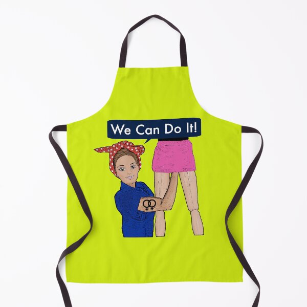 Aperçu de l'œuvre Lesbiennes - Nous pouvons le faire! Art lesbien drôle! Pop Art queer! créée et vendue par loveplasticpam.