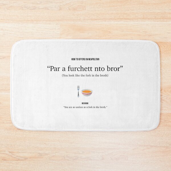 Item preview, How to offend in Neapolitan: "Par a furchett nto bror" designed and sold by giada-ciotola.