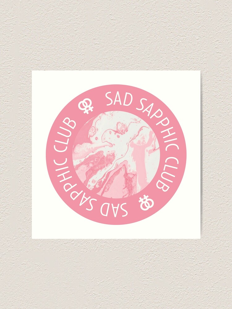 sad sapphic club | lgbtq graphic