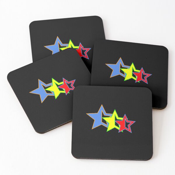 Item preview, Fun family multi-color triple star print items designed and sold by familyfunstore.