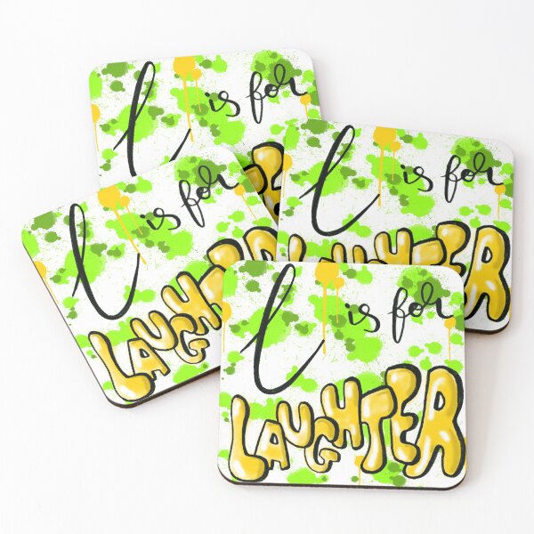 Item preview, L is for laughter: alphabet doodle design  designed and sold by Hannah's  Doodles.