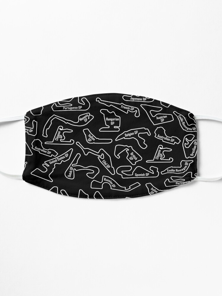 Masque ''Circuits de course - Motif' : autre vue