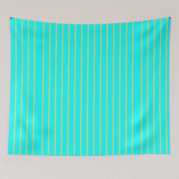 Item preview, Teal Yellow Stripe Pattern designed and sold by wjrtapp.