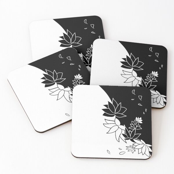 Item preview, Black&white floral pattern designed and sold by Chino20.