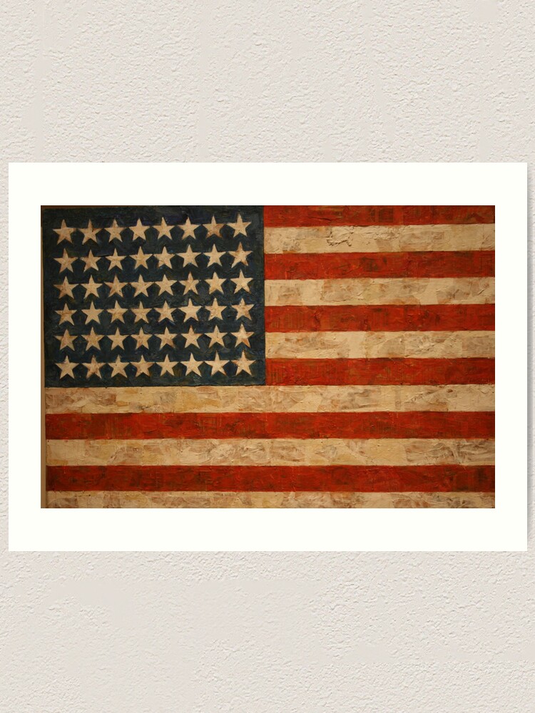 American Flag By Jasper Johns Art Print By Gordo05 Redbubble
