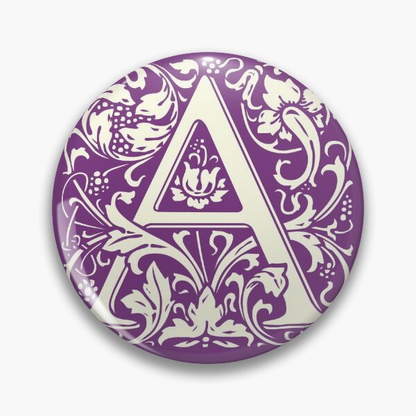 Item preview, A - Capital letter - William Morris' design designed and sold by MINDTHECHERRY.