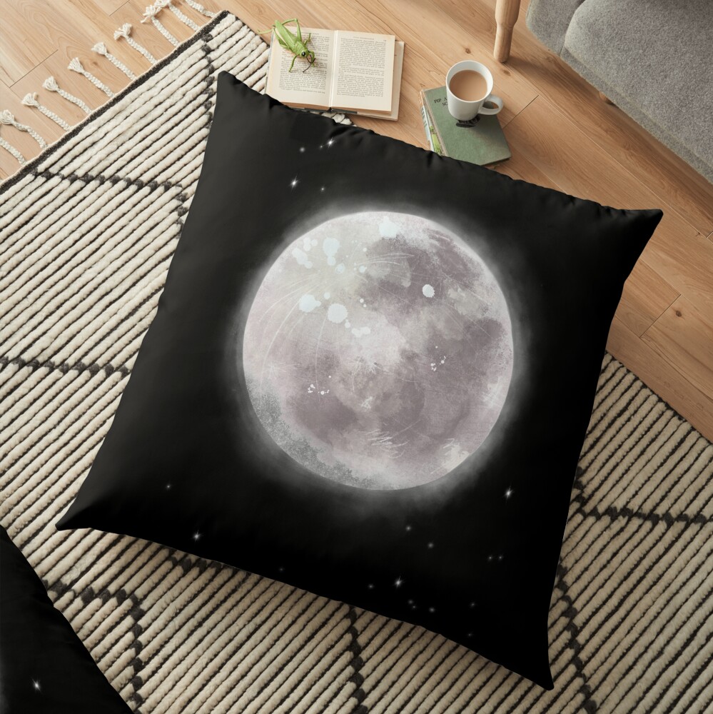 The Moon Floor Pillow