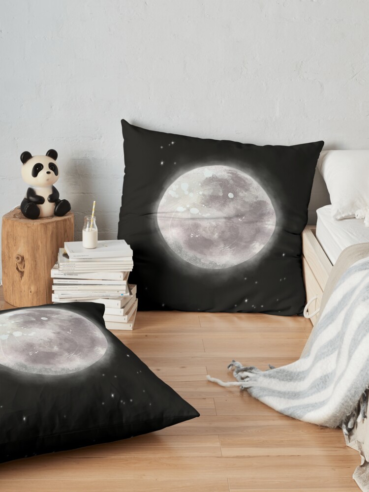 Alternate view of The Moon Floor Pillow
