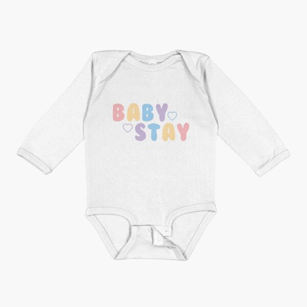 Item preview, STRAY KIDS - BABY STAY Pastel Quote Text PINK BLUE YELLOW PURPLE designed and sold by SugarSaint.