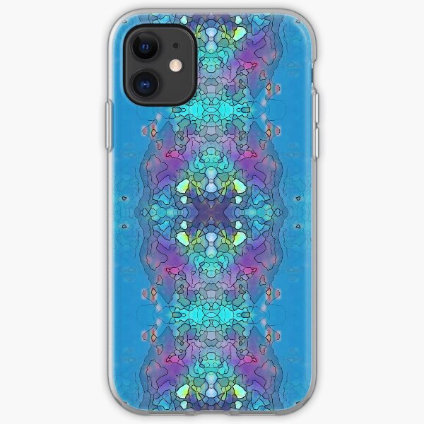 Blue and Violet Ocean Impression iPhone Soft Case