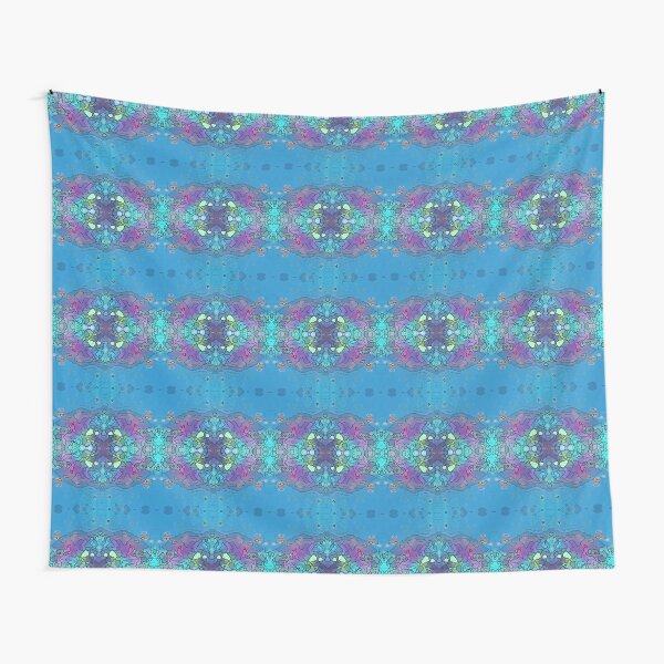 Blue and Violet Ocean Impression Tapestry
