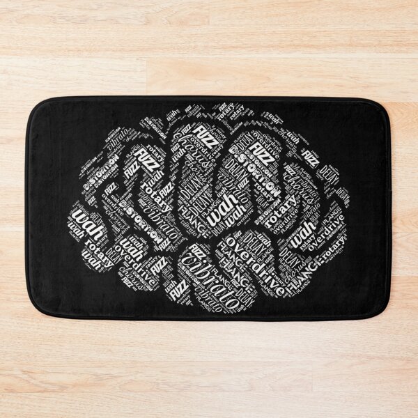 Item preview, Effects Pedals on the Brain. Word Cloud. designed and sold by shirtdan.