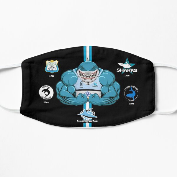 Cronulla Sharks Face Mask Flat Mask