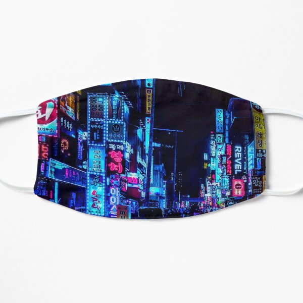 blade runner nights Flat Mask