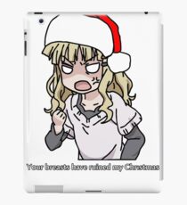 Your breasts have ruined my christmas! Hat version (Yuru yuri) iPad Case/Skin