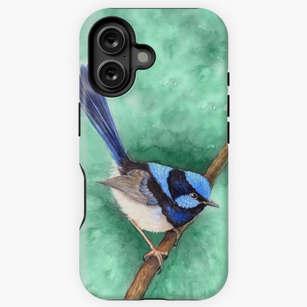 Item preview, Superb Blue Fairy-Wren by Nadya Neklioudova designed and sold by Nadya Neklioudova.