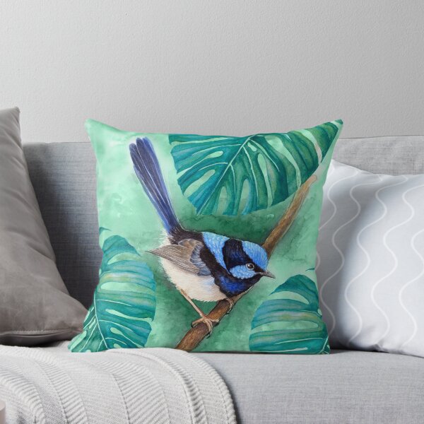 Item preview, Superb Blue Fairy-Wren by Nadya Neklioudova designed and sold by Nadya Neklioudova.