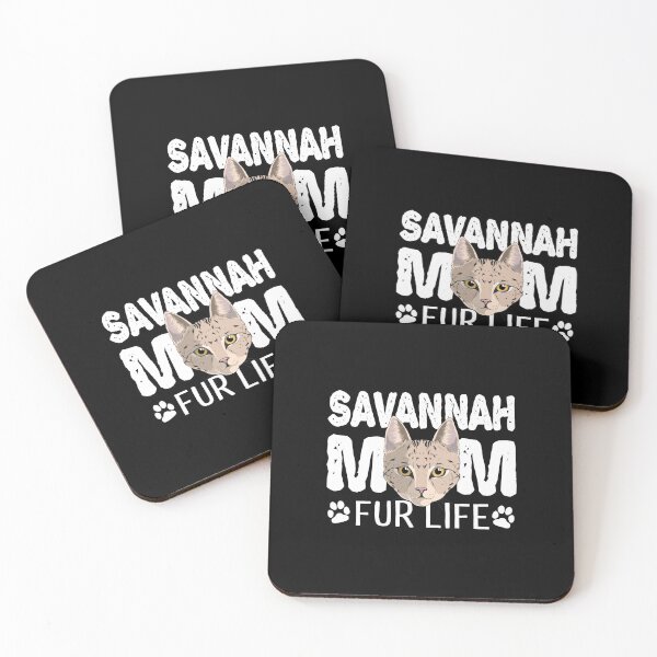 Item preview, Savannah Cat Mom Fur Life Kitty Pun designed and sold by fatamyfan1.