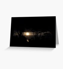 Silhouette Sunset Greeting Card