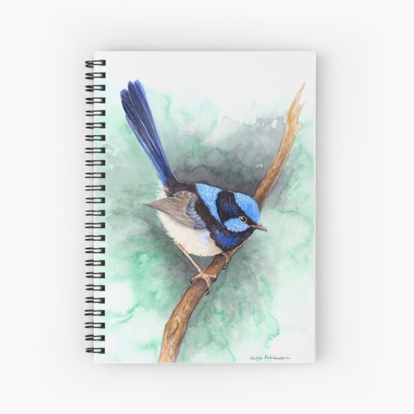 Item preview, Superb Blue Fairy-Wren by Nadya Neklioudova designed and sold by Nadya Neklioudova.