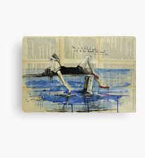 She is Too Fond of Books Metal Print