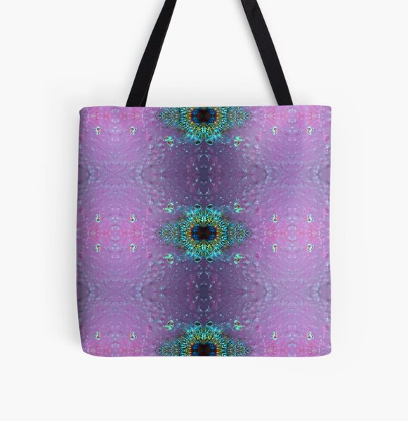 Silicon-Based Life Form - E5 Purple All Over Print Tote Bag