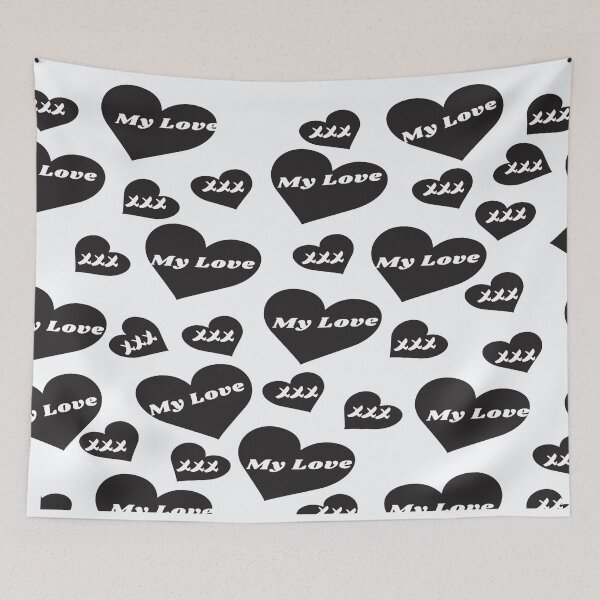 Item preview, My Love Inspired -  Cute Black and White Patterned designed and sold by Vero De.