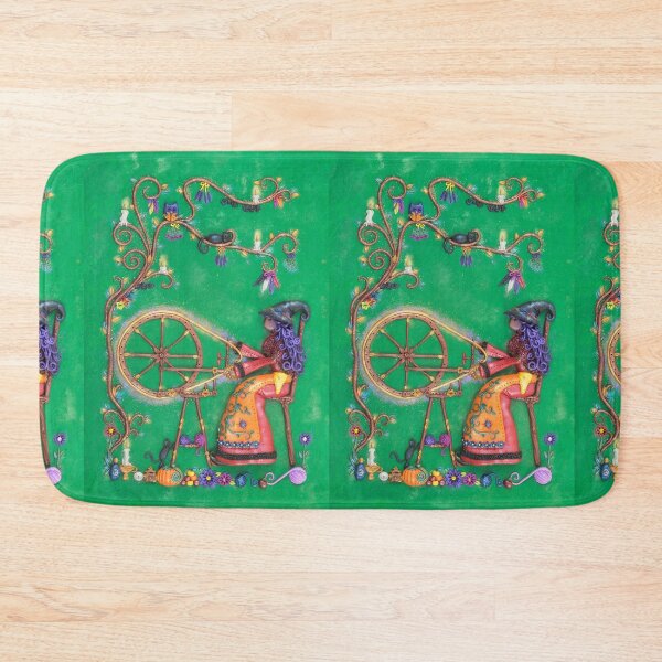 Item preview, Spellbound - Witch at Spinning Wheel Artwork designed and sold by DeidreDreams.
