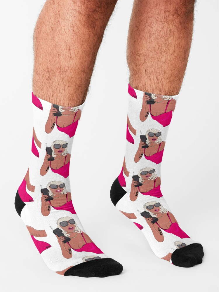 "Lady Gaga Telephone" Socks by HollzCreates | Redbubble