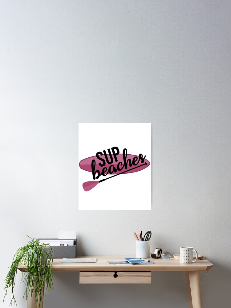 Aperçu 2 sur 3. Poster avec l'œuvre Sup Lover Stand up paddle Lover SUP Paddleboard Gift créée et vendue par GikaDesigns.