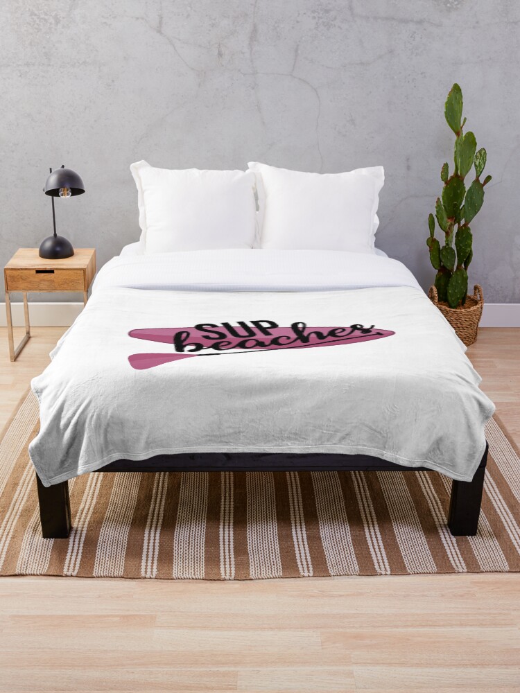Imagen 1 de 6, Manta con la obra Sup Lover Stand up paddle Lover SUP Paddleboard Gift, diseñada y vendida por GikaDesigns.