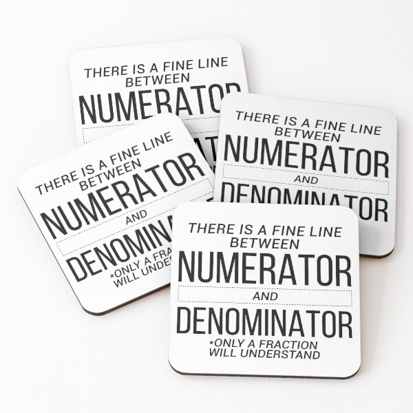 Item preview, Numerator And Denominator designed and sold by MakeMerry.