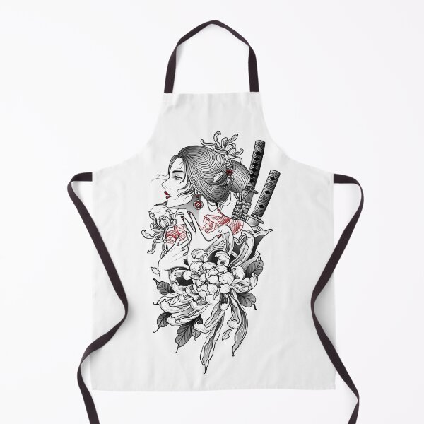 Item preview, Samurai Women With Snake Tattoo designed and sold by JTS STORE.