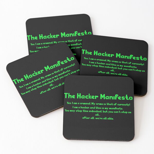 Item preview, The Hacker Manifesto designed and sold by artifx.