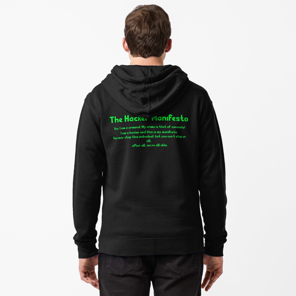 The Hacker Manifesto Pullover Hoodie for Sale by artifx Redbubble