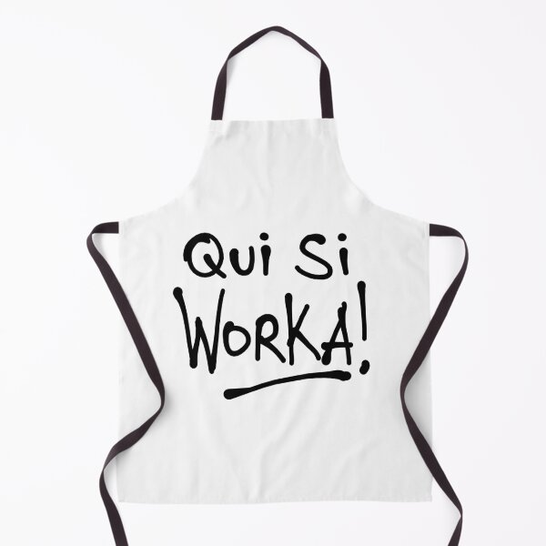 Item preview, Qui si worka designed and sold by Azzurra.